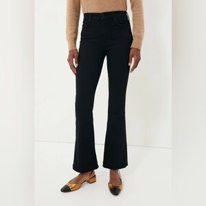 NWT Mother The Weekender 29 Not Guilty Washed Black Jeans Mid-Rise Flare